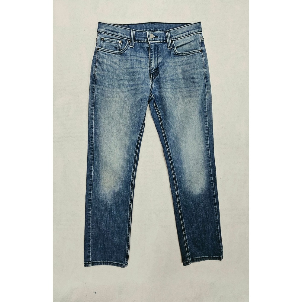 Levis Jeans Mens 30x32 541 Athletic Taper Whisker Stone Wash Medium Blue Stretch